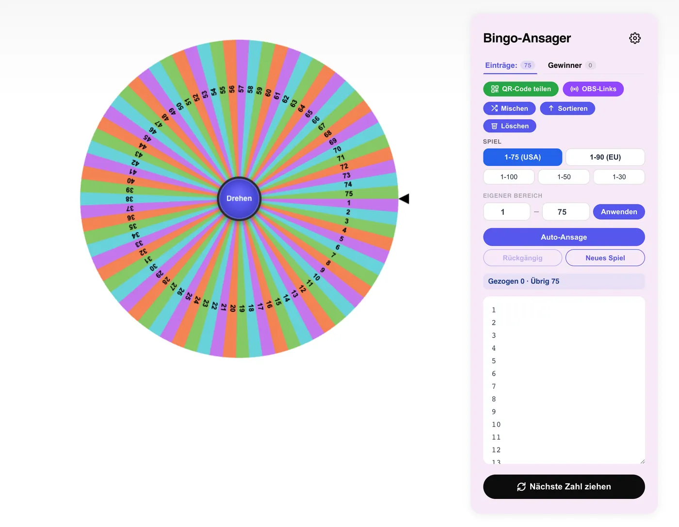 bingo zahlen generator