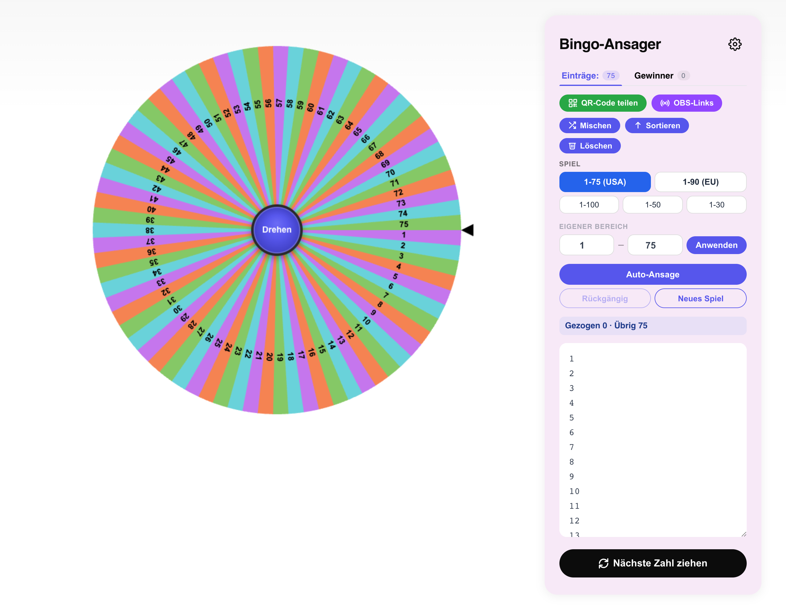 bingo zahlen generator