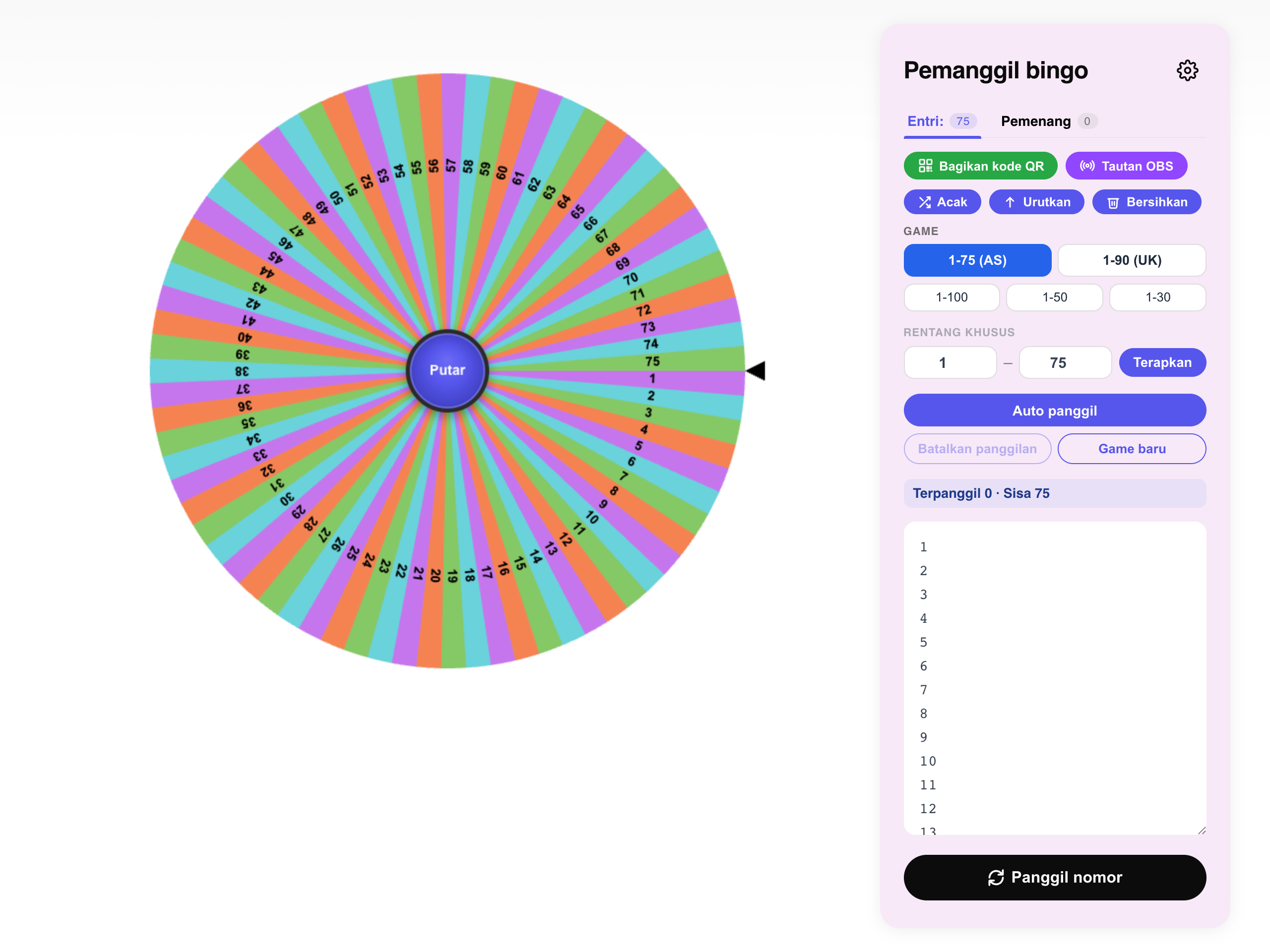 generator nomor bingo