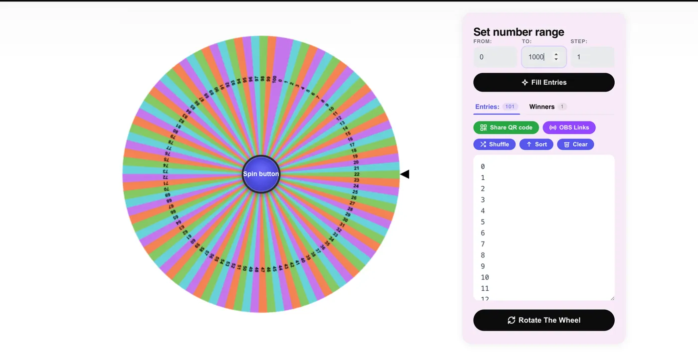 pick a number between 1 and 1000 wheel