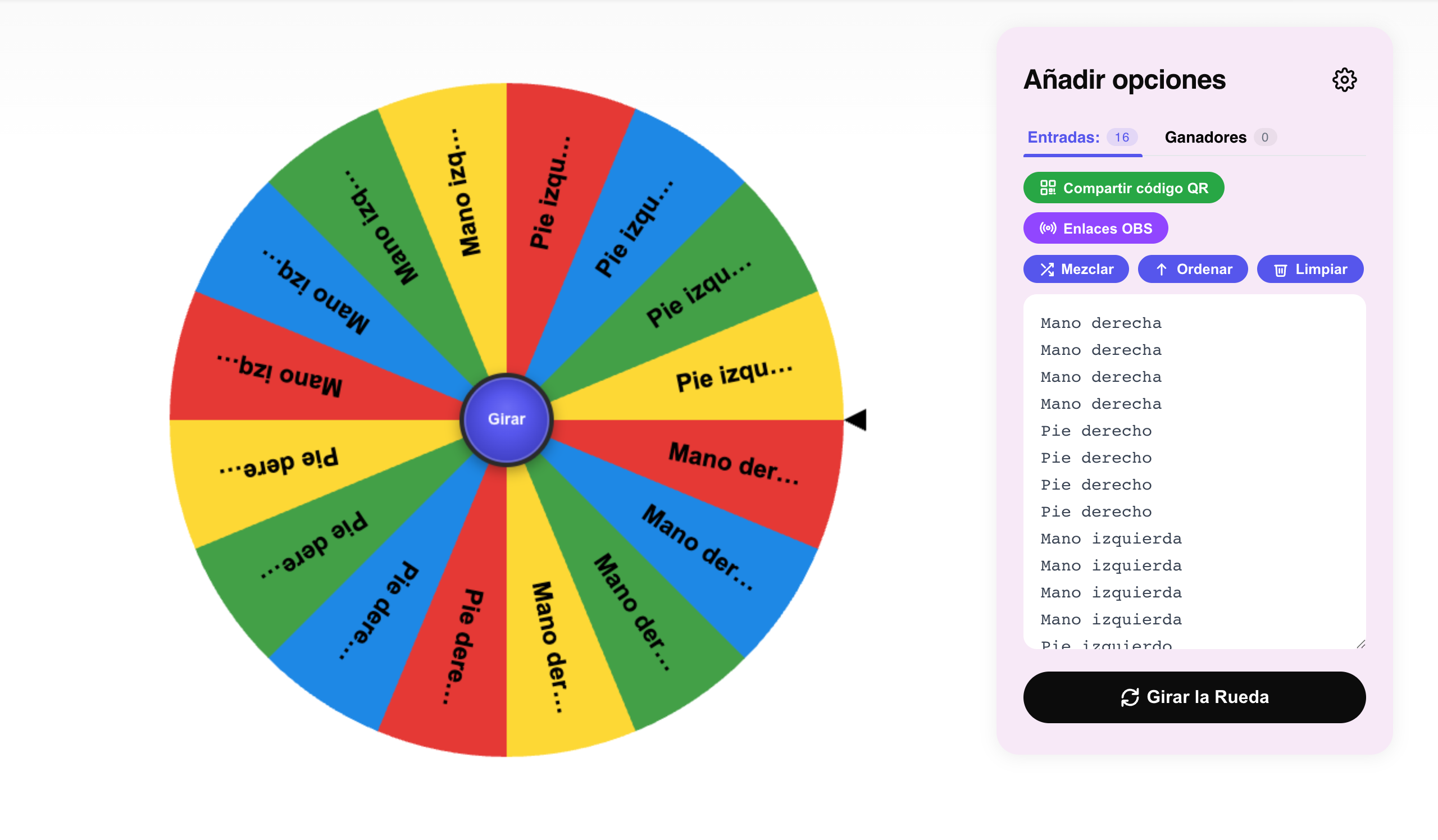 ruleta twister